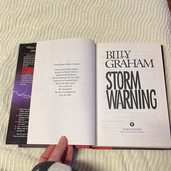 Storm Warning hard cover book by Billy Graham - Picture 5 of 10